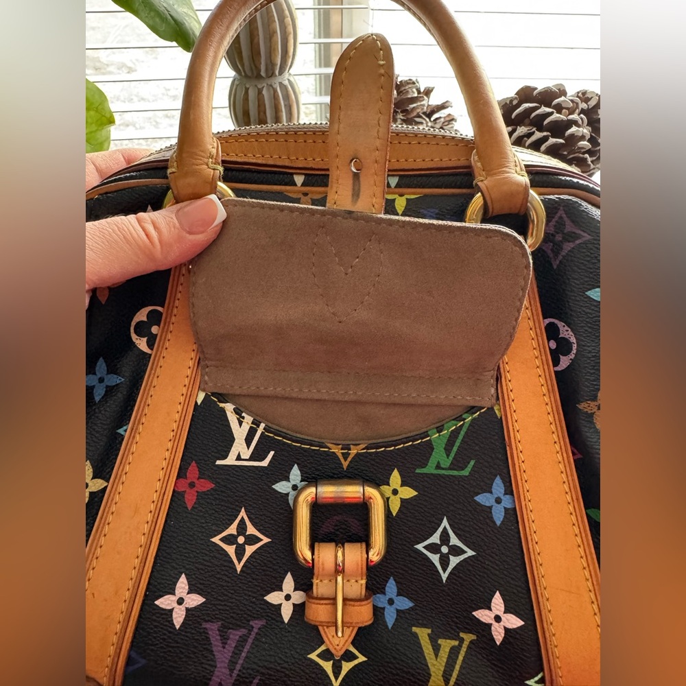 Louis Vuitton Black Multicolor Murakami Pricilla Bag - Picture 5 of 8